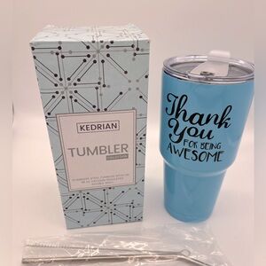 KEDRIAN Thank You For Being Awesome Tumbler 30oz, Thank You Gifts